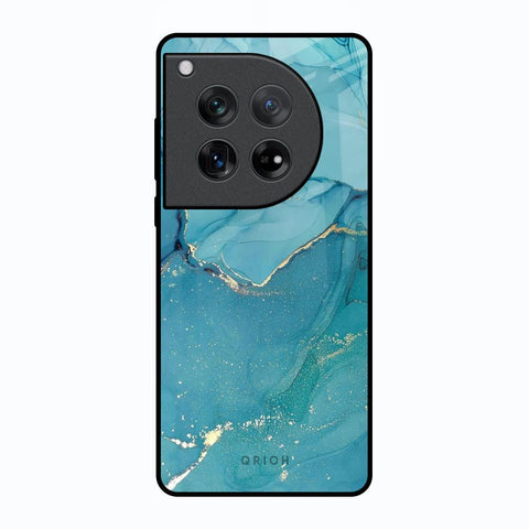 Blue Golden Glitter Glossy Case for Oneplus 12