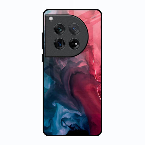 Blue & Red Smoke Glossy Case for Oneplus 12