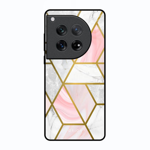 Geometrical Marble Glossy Case for Oneplus 12