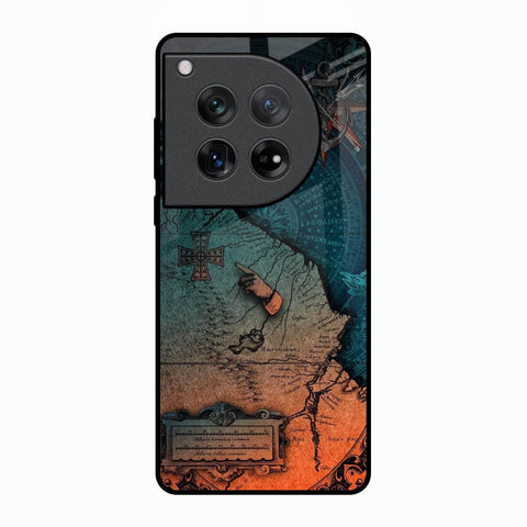 Geographical Map Glossy Case for Oneplus 12
