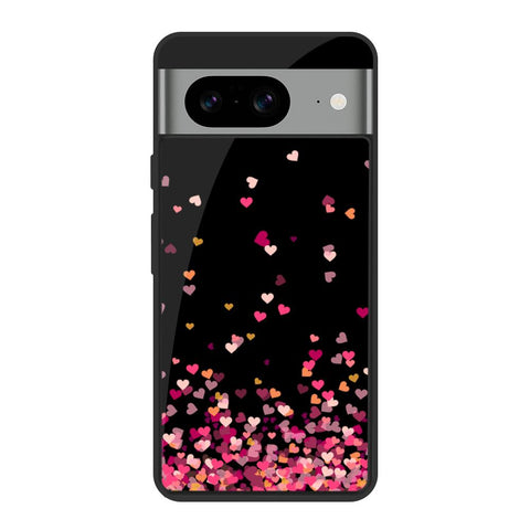 Heart Rain Fall Glossy Case for Google Pixel 8