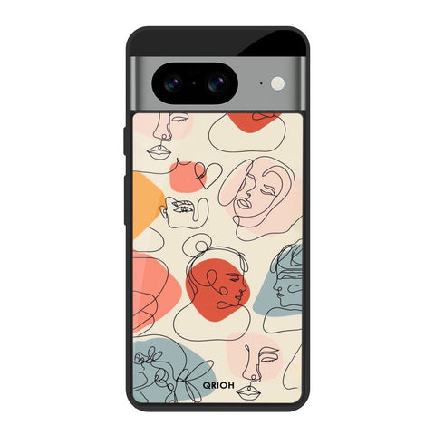 Abstract Faces Glossy Case for Google Pixel 8