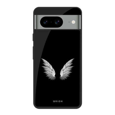 White Angel Wings Glossy Case for Google Pixel 8