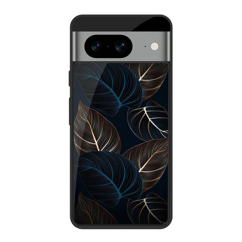 Blue Golden Leaves Glossy Case for Google Pixel 8