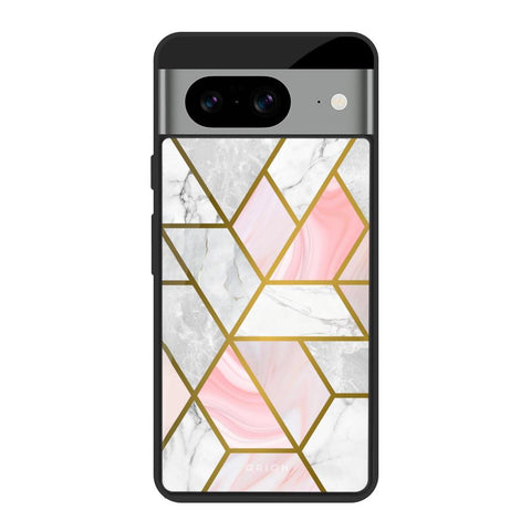 Geometrical Marble Glossy Case for Google Pixel 8