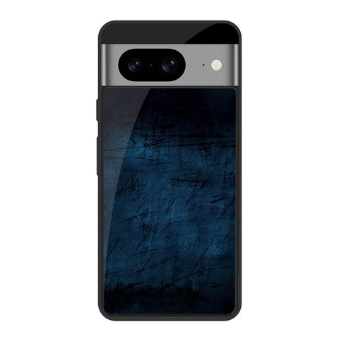 Dark Blue Grungy Glossy Case for Google Pixel 8