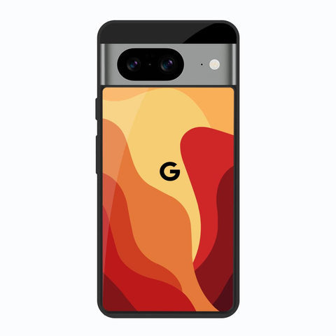 Magma Color Pattern Glossy Case for Google Pixel 8