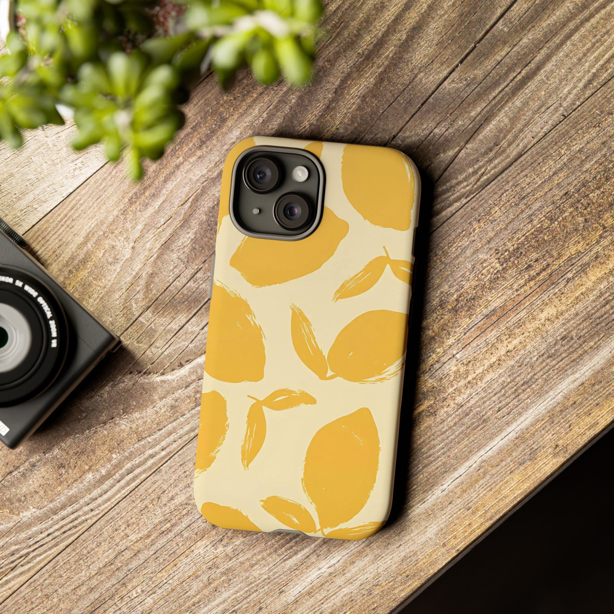 Citrus Glow Premium Tough Shining Phone Case (Double Layer) Available For All iPhone Models