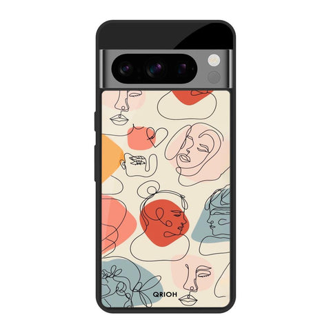 Abstract Faces Glossy Case for Google Pixel 8 Pro