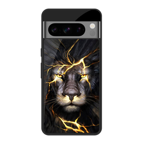 Golden Grey Lion Glossy Case for Google Pixel 8 Pro