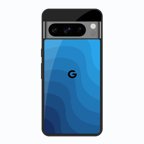 Blue Wave Abstract Glossy Case for Google Pixel 8 Pro