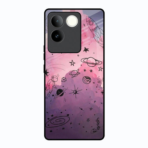 Space Doodles Glossy Case for Vivo T2 Pro 5G