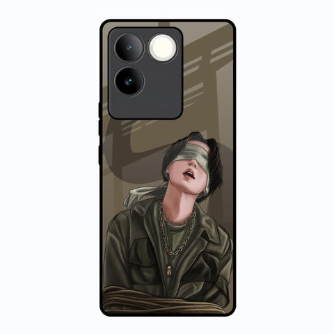 Blind Fold Glossy Case for Vivo T2 Pro 5G