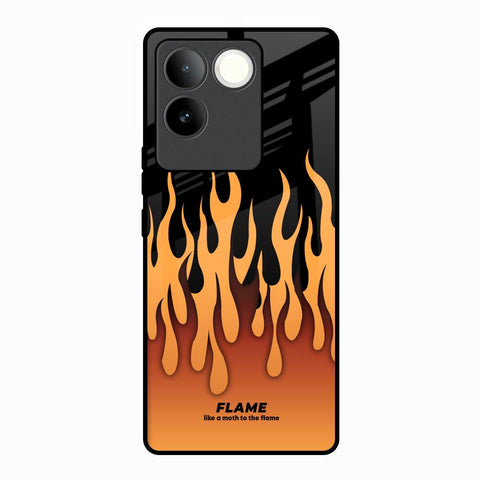 Fire Flame Glossy Case for Vivo T2 Pro 5G