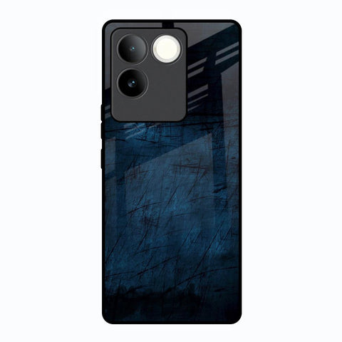 Dark Blue Grunge Glossy Case for Vivo T2 Pro 5G