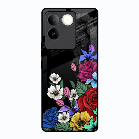 Rose Flower Bunch Art Glossy Case for Vivo T2 Pro 5G