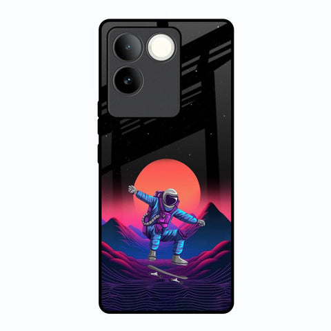 Retro Astronaut Glossy Case for Vivo T2 Pro 5G