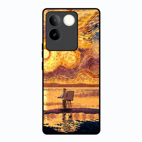 Sunset Vincent Glossy Case for Vivo T2 Pro 5G
