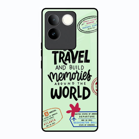 Travel Stamps Glossy Case for Vivo T2 Pro 5G