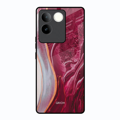 Crimson Ruby Glossy Case for Vivo T2 Pro 5G