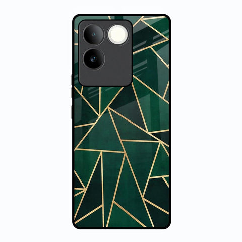 Abstract Green Glossy Case For Vivo T2 Pro 5G