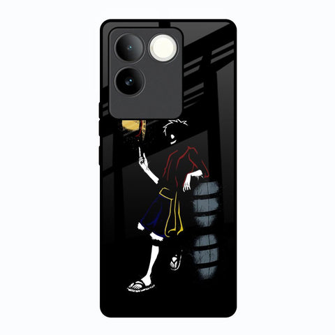 Luffy Line Art Glossy Case for Vivo T2 Pro 5G