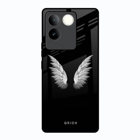 White Angel Wings Glossy Case for Vivo T2 Pro 5G