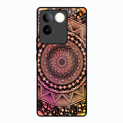Floral Mandala Glossy Case for Vivo T2 Pro 5G