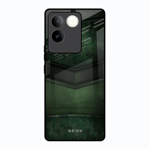 Green Leather Glossy Case for Vivo T2 Pro 5G