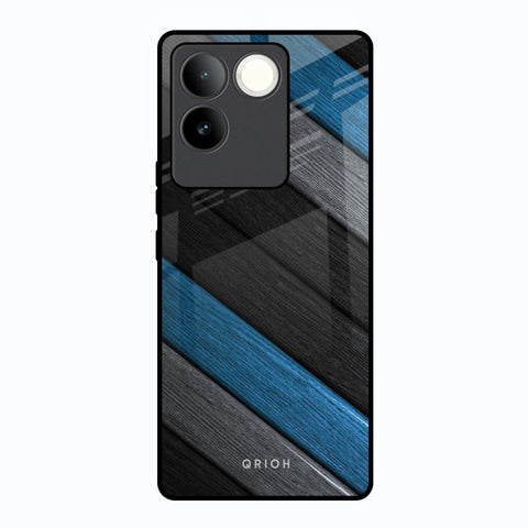 Multicolor Wooden Effect Glossy Case for Vivo T2 Pro 5G
