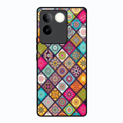 Multicolor Mandala Glossy Case for Vivo T2 Pro 5G