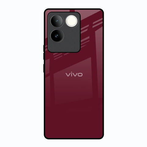 Classic Burgundy Glossy Case for Vivo T2 Pro 5G