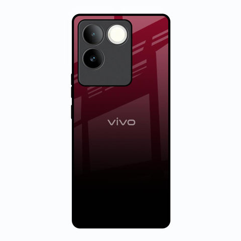 Wine Red Glossy Case For Vivo T2 Pro 5G