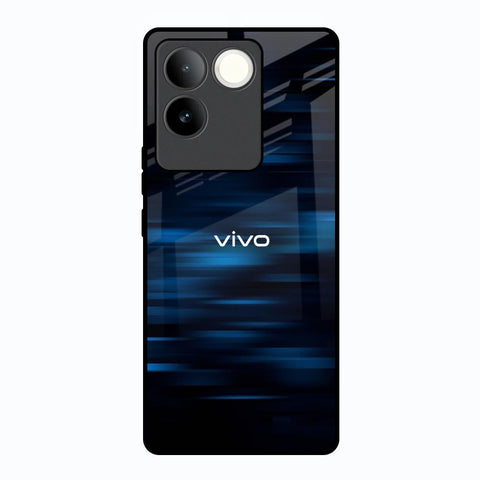 Blue Rough Abstract Glossy Case for Vivo T2 Pro 5G