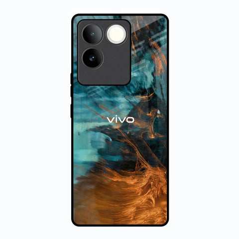 Golden Splash Glossy Case for Vivo T2 Pro 5G