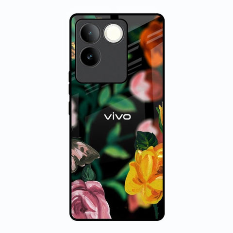 Flowers & Butterfly Glossy Case for Vivo T2 Pro 5G