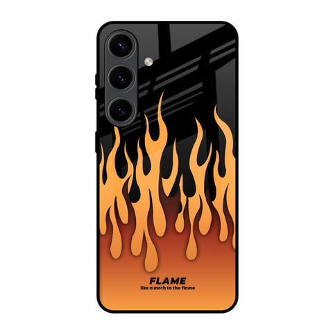 Fire Flame Glossy Case for Samsung Galaxy S24 5G