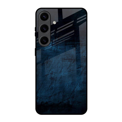 Dark Blue Grunge Glossy Case for Samsung Galaxy S24 5G