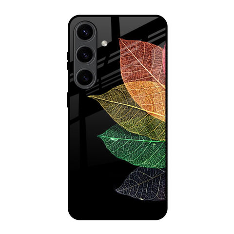 Colorful Leaves Glossy Case for Samsung Galaxy S24 5G