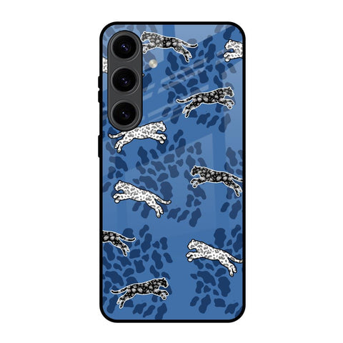 Blue Cheetah Glossy Case for Samsung Galaxy S24 5G