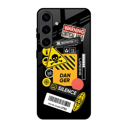Danger Signs Glossy Case for Samsung Galaxy S24 5G