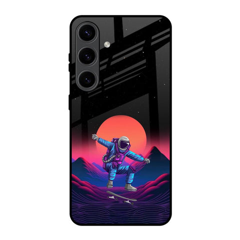 Retro Astronaut Glossy Case for Samsung Galaxy S24 5G