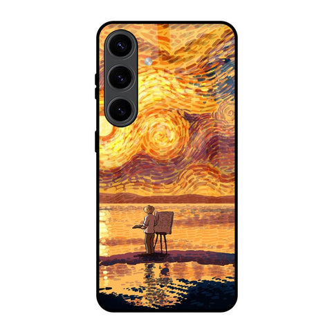 Sunset Vincent Glossy Case for Samsung Galaxy S24 5G