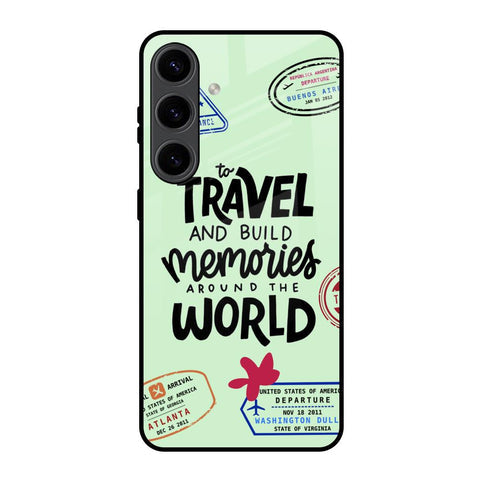 Travel Stamps Glossy Case for Samsung Galaxy S24 5G