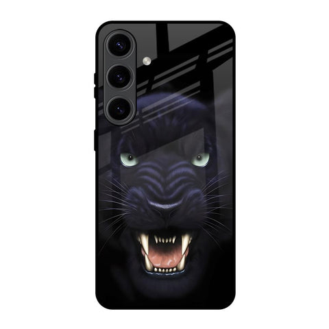 Angry Black Leopard Glossy Case for Samsung Galaxy S24 5G
