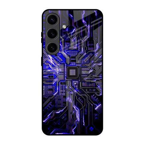 Techno Color Pattern Glossy Case For Samsung Galaxy S24 5G