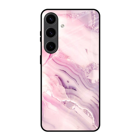 Diamond Pink Gradient Glossy Case For Samsung Galaxy S24 5G
