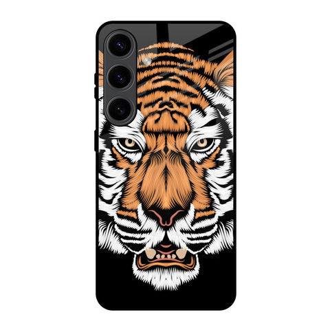 Angry Tiger Glossy Case For Samsung Galaxy S24 5G