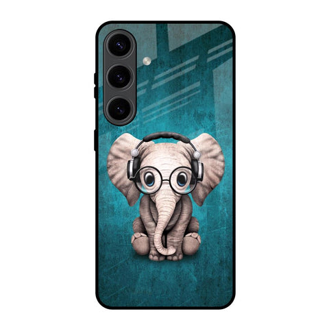 Adorable Baby Elephant Glossy Case For Samsung Galaxy S24 5G