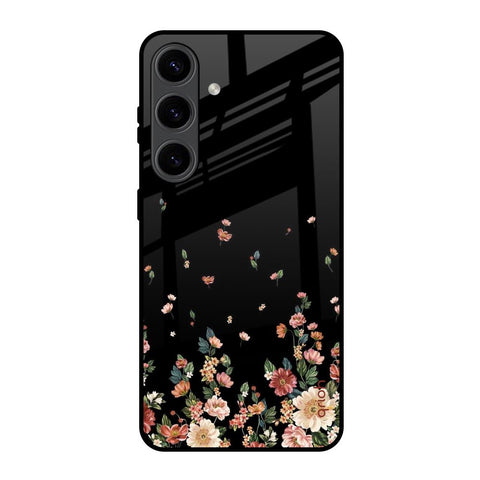 Floating Floral Print Glossy Case for Samsung Galaxy S24 5G